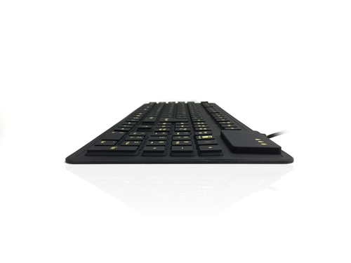Accuratus WP127 V2 washable silicone keyboard for harsh environments