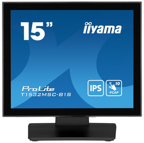iiyama ProLite T1532MSC-B1S, 1024 x 768 pixels, 15" Touchscreen LCD Monitor