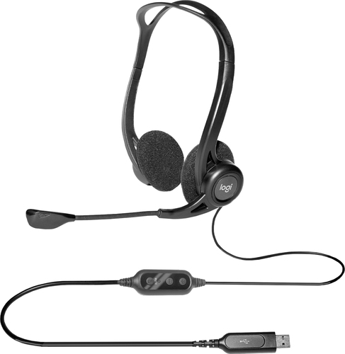 Logitech 960 USB, Wired, 100 - 1000 Hz, Headset/Headphones, Black