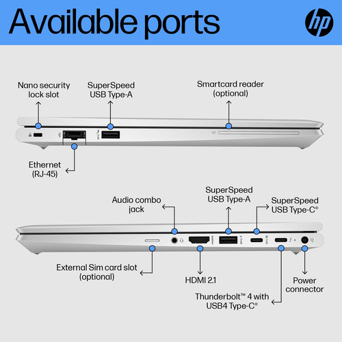 HP EliteBook G10 Intel® Core™ i7, 14" 16 GB, 512 GB 1920 x 1080 pixels Windows 11 Pro