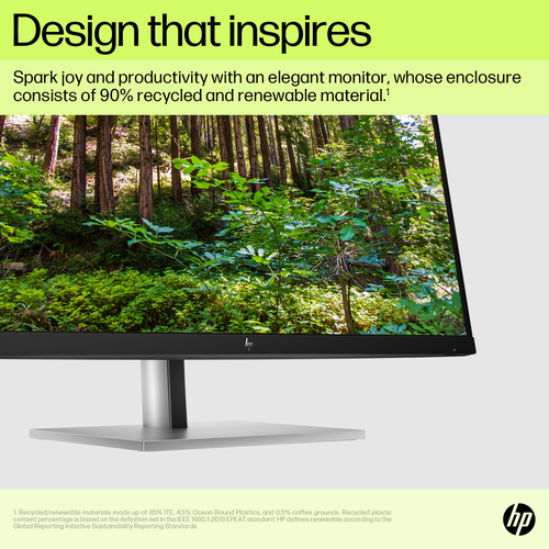 HP E27u G5 QHD USB-C 27" 2560 x 1440 pixels Quad HD LCD Monitor Black