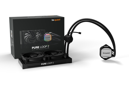 be quiet! Pure Loop 2 240mm AIO Liquid CPU Cooler Black 2×120mm PWM Fans