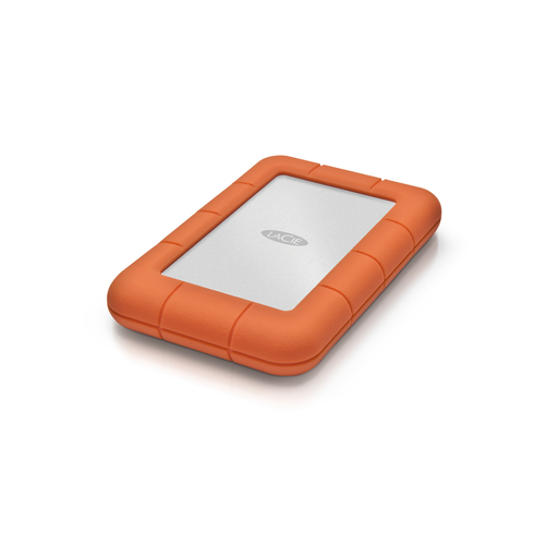 LaCie Rugged 2TB External SSD USB-C 3.2 Gen 2, Orange, Portable Durable Drive