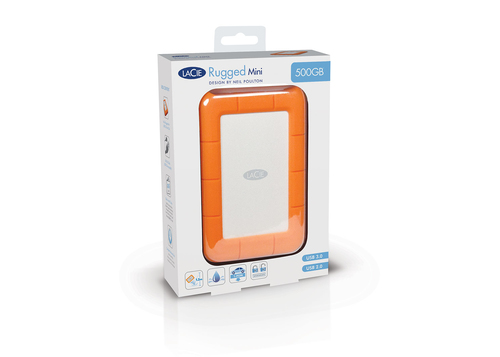 LaCie Rugged 2TB External SSD USB-C 3.2 Gen 2, Orange, Portable Durable Drive