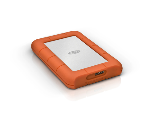 LaCie Rugged 2TB External SSD USB-C 3.2 Gen 2, Orange, Portable Durable Drive