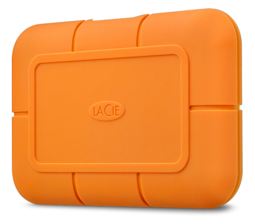 LaCie Rugged 500GB External SSD USB-C 3.2 Gen 2, Orange, Portable Durable Drive