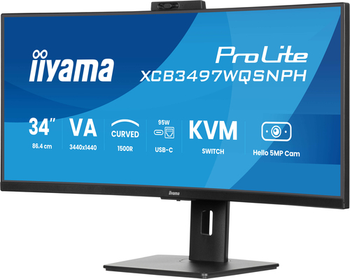 iiyama ProLite 34’’ 3440 x 1440 pixels UltraWide Quad HD LED Monitor Black