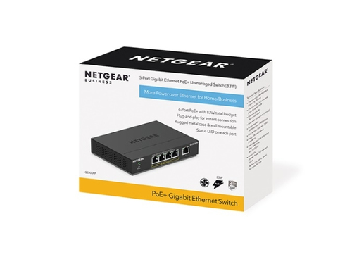 NETGEAR (GS305PP-100UKS), Gigabit PoE, Unmanaged Network Switch