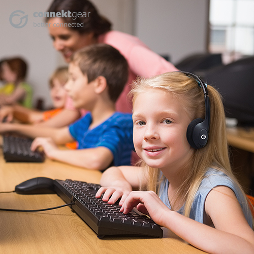 connektgear HP503 Basic Stereo, Wired, 20 - 20000 Hz, Headset/Headphone, Black