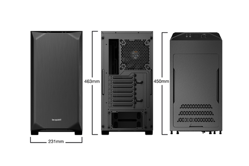be quiet! Pure Base 500 Black, Steel, Midi Tower, PC Case