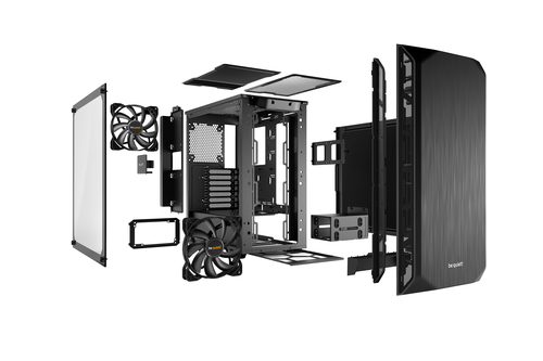 be quiet! Pure Base 500 Window Black, Steel, Tempered glass, Midi Tower PC Case