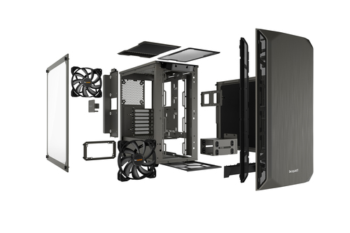 be quiet! Pure Base 500 Window Metallic, Steel, Tempered glass Midi Tower Case