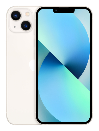 Apple iPhone 13 128GB - Starlight, 15.5 cm (6.1"), 2532 x 1170 pixels, 12 MP, iOS 17, White Mobile Phone