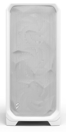 Fractal Design Meshify 3 White Tempered Glass Side Panel View