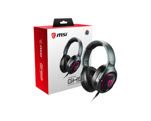 MSI IMMERSE GH50 7.1 Virtual Surround Sound, Wired, RGB Gaming Headset/Headphone