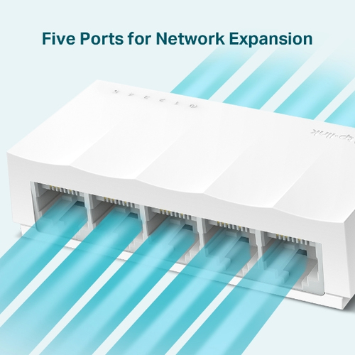 TP-Link (LS1005), Fast Ethernet (10/100), Unmanaged Network Switch