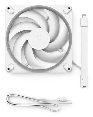 Fractal Design Momentum 14 RGB 140mm Fan 350-1800RPM 126.6m3h White PWM Coolers