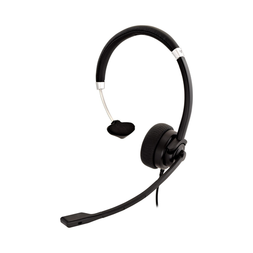 V7 Deluxe Mono USB,  Wired, 31.5 - 20000 Hz, Headset/Headphones, Black