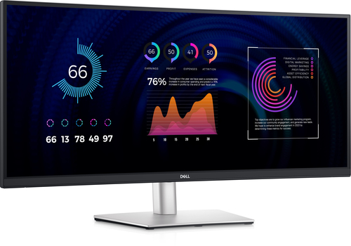 DELL P Series P3424WE, (34.1"), 3440 x 1440 pixels, 4K Ultra HD, LCD Monitor