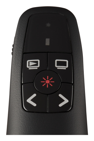 V7 WP500C Wireless Presenter Dual USB-C/A, RF, Red Laser Pointer