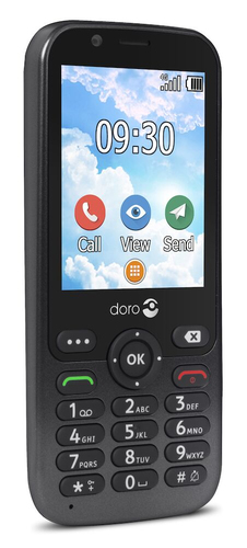 Doro 7010, 2.8", Single SIM, 3MP Mobile Phone, Graphite