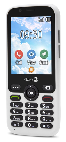 Doro 7010, 2.8", Single SIM, 3MP Camera, Mobile Phone, Bar, White