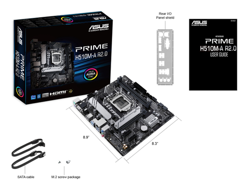 Asus Prime H510M-A R2.0, LGA 1200, M-ATX Motherboard