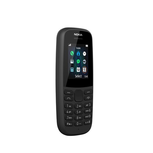 Nokia 105 (2019), 1.8", Single SIM, 800mAh, Bar, Black