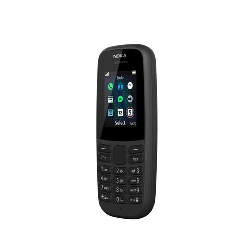 Nokia 105 (2019), 1.8", Single SIM, 800mAh, Bar, Black