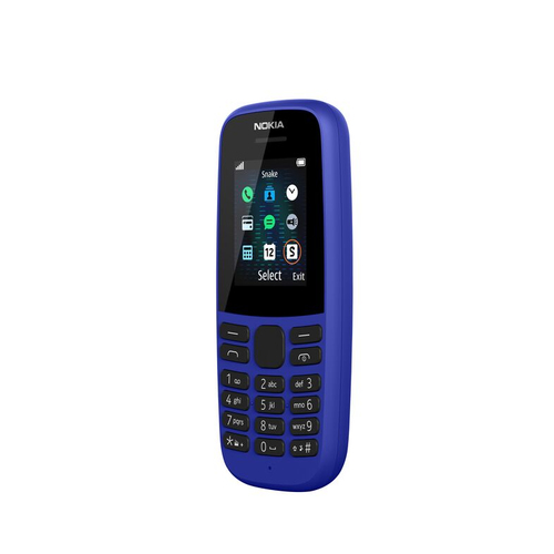 Nokia 105 (2019), 1.8", Single SIM, 800mAh,Bar, Mobile Phone, Blue
