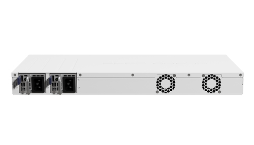 Mikrotik CCR2004-16G-2S+ white router with 16 Gigabit Ethernet ports for business networks