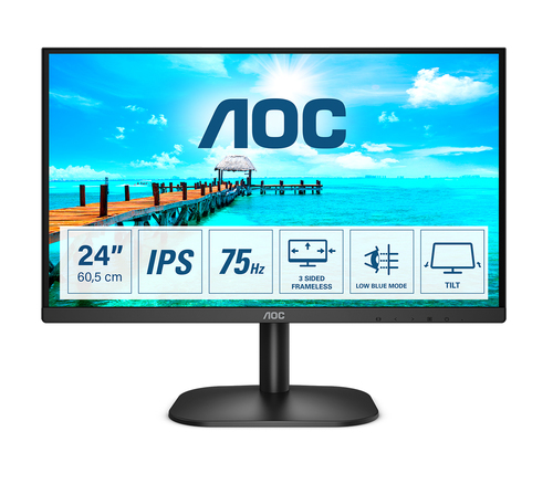 AOC B2 24B2XH, 60.5 cm (23.8"), 1920 x 1080 pixels, Full HD, LED Monitor