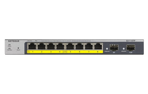 NETGEAR GS110TP, L2/L3/L4, Gigabit PoE, Managed Switch