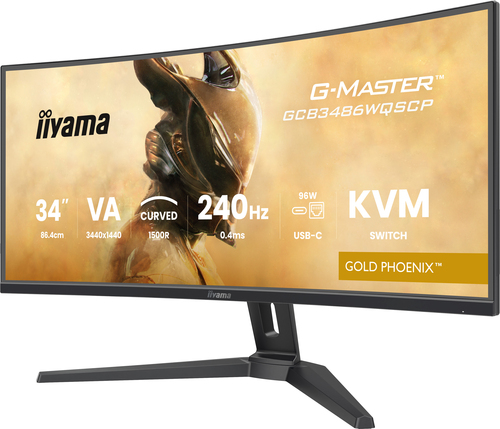 iiyama G-MASTER, 86.4 cm (34"), 3440 x 1440 pixels, UltraWide Quad HD Monitor