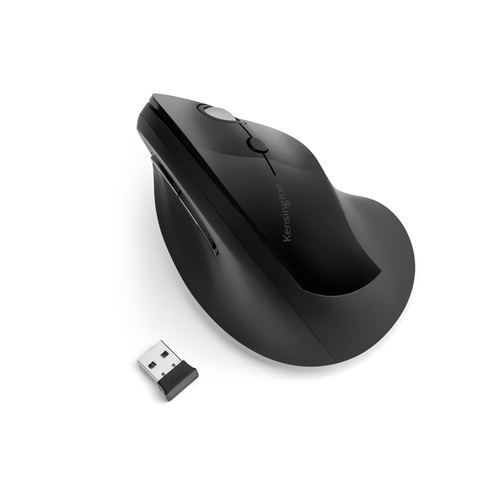 Kensington Pro Fit® Ergo Vertical Wireless Mouse, Right-hand, Optical