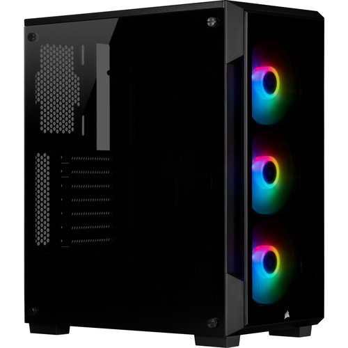 Corsair iCUE 220T RGB,  Steel, Tempered glass, Midi Tower, PC Case