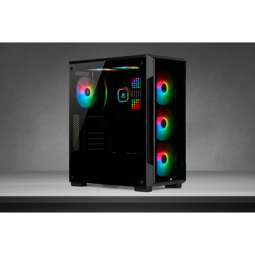 Corsair iCUE 220T RGB,  Steel, Tempered glass, Midi Tower, PC Case