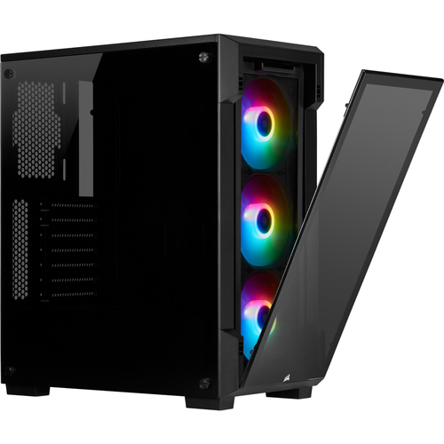 Corsair iCUE 220T RGB,  Steel, Tempered glass, Midi Tower, PC Case