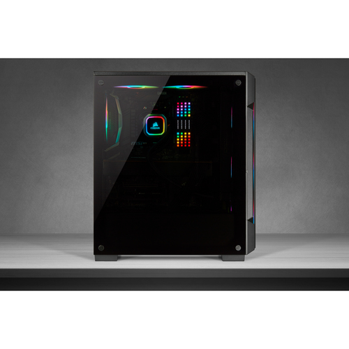 Corsair iCUE 220T RGB,  Steel, Tempered glass, Midi Tower, PC Case