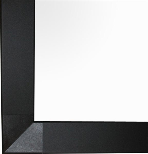 Close-up of Draper Euroscreen V250-D corner showing black border and flat projection surface