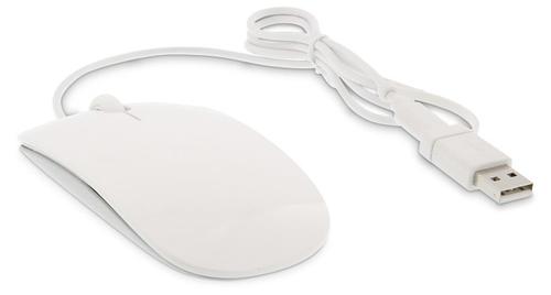 LMP (20442) MS-1657C, USB Type-A, 1600 DPI, Optical Mouse, White