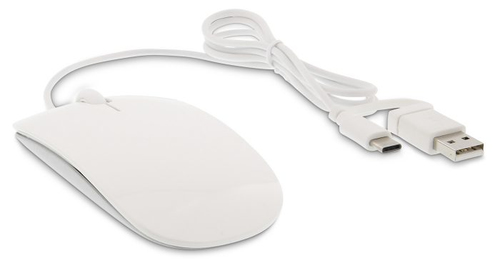 LMP (20442) MS-1657C, USB Type-A, 1600 DPI, Optical Mouse, White