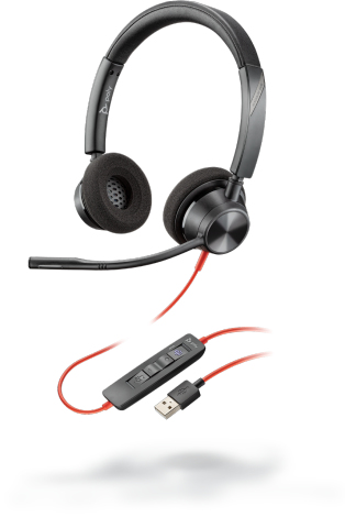 POLY Blackwire 3320, Wired,  20 - 20000 Hz, Headset/Headphones