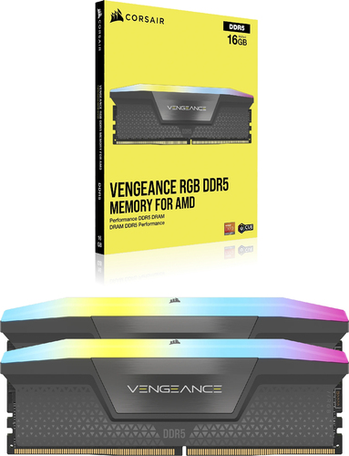 Corsair Vengeance RGB, 32GB 2 x 16 GB DDR5 6000 MHz, 288-pin DIMM for PC/Server