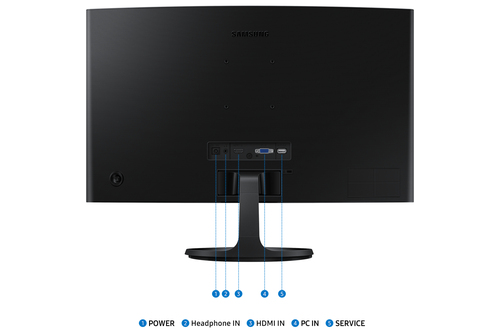 Samsung S36GD FHD Curved 24" 1920 x 1080 pixels Full HD LED Monitor Black