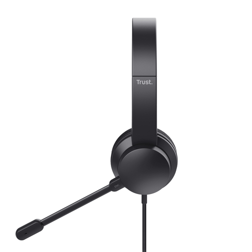 On-ear volume control Trust HS-260 wired headset black