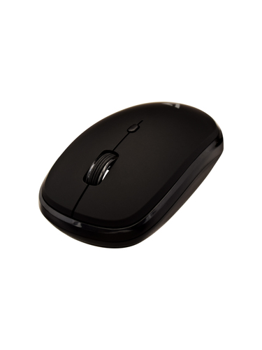 V7 MW550BT Bluetooth Silent 4-Button Mouse, Ambidextrous, 1600 DPI, Black