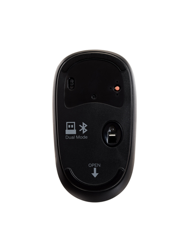 V7 MW550BT Bluetooth Silent 4-Button Mouse, Ambidextrous, 1600 DPI, Black