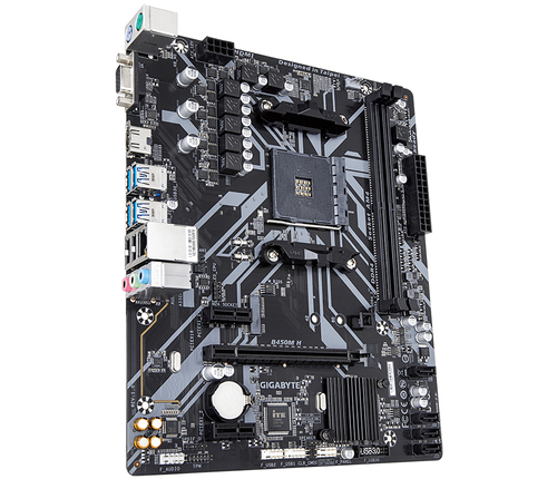 Gigabyte B450M H AM4 micro ATX motherboard for AMD Ryzen photo
