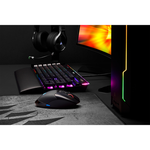 Corsair DARK CORE RGB SE, Optical, RF Wireless + Bluetooth 18000 DPI Mouse